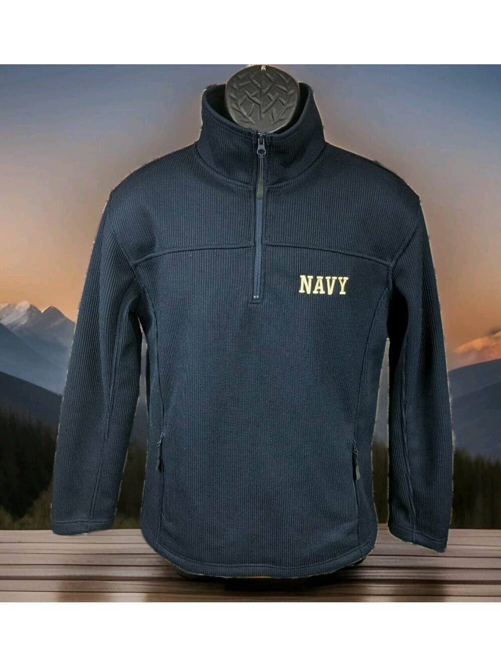 $99 Colosseum Annapolis US Navy Sweater Shirt Jacket Mens Small Womens Medium